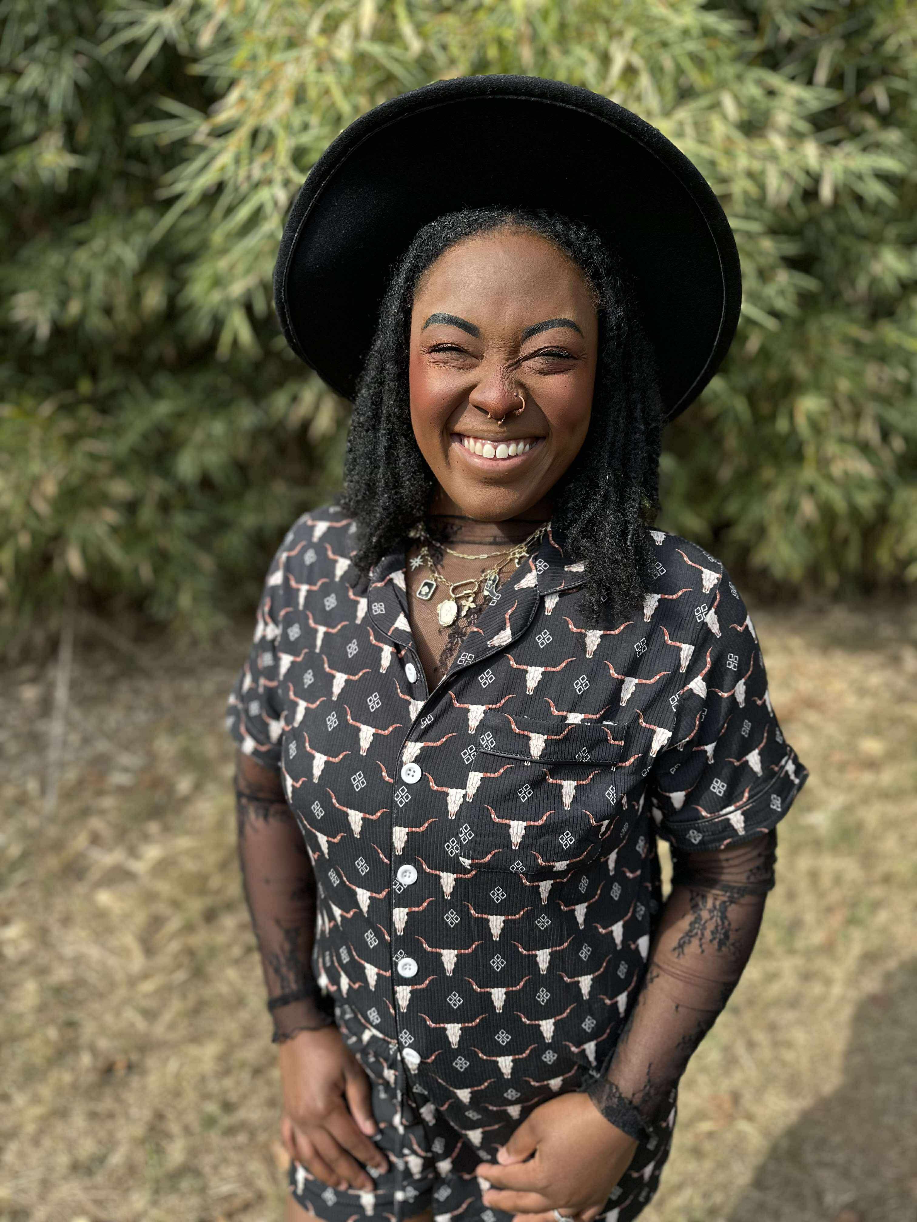 Ranch N Rust Bamboo Button Up PJ Set