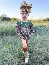 Load image into Gallery viewer, Girls Camo Deer smocked romper
