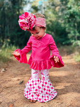 Load image into Gallery viewer, Pink Route BB Double Bell Bottoms
