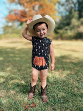 Load image into Gallery viewer, Ranch N Rust Hooded Romper

