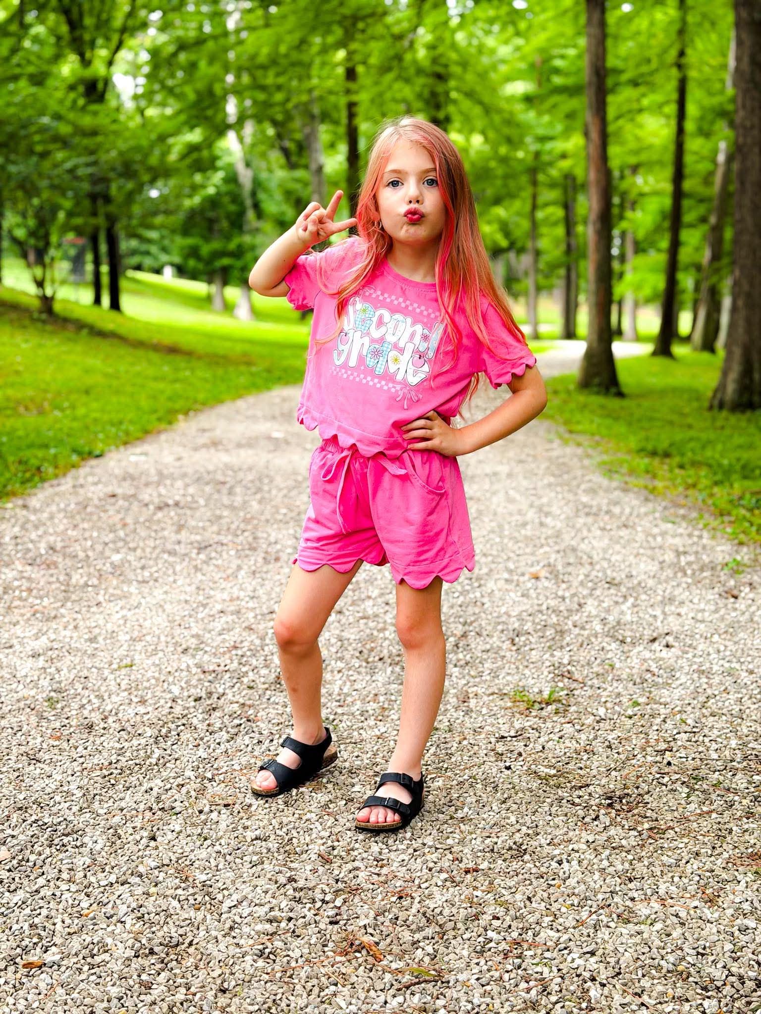 Pre-k thru 5th Scalloped Set (3 color options)