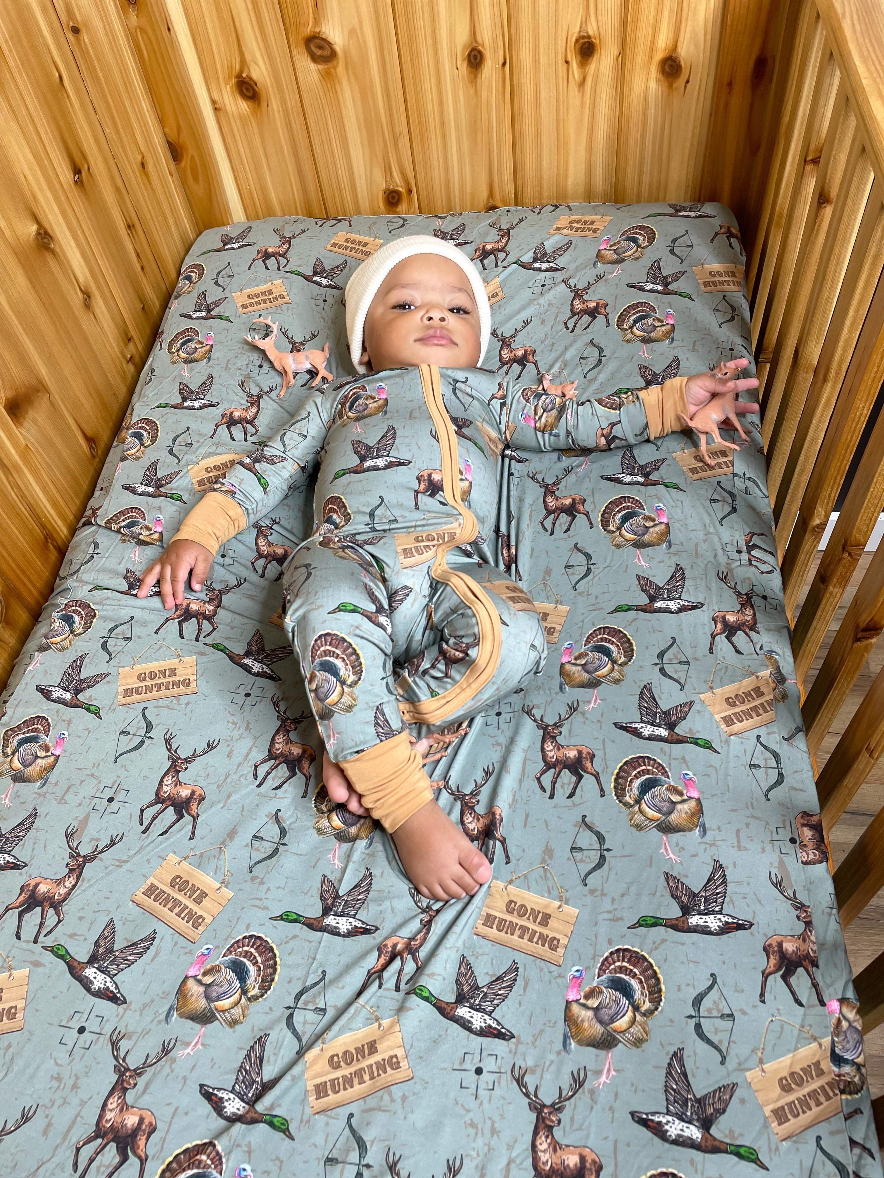 Hunting Bamboo Crib Sheet