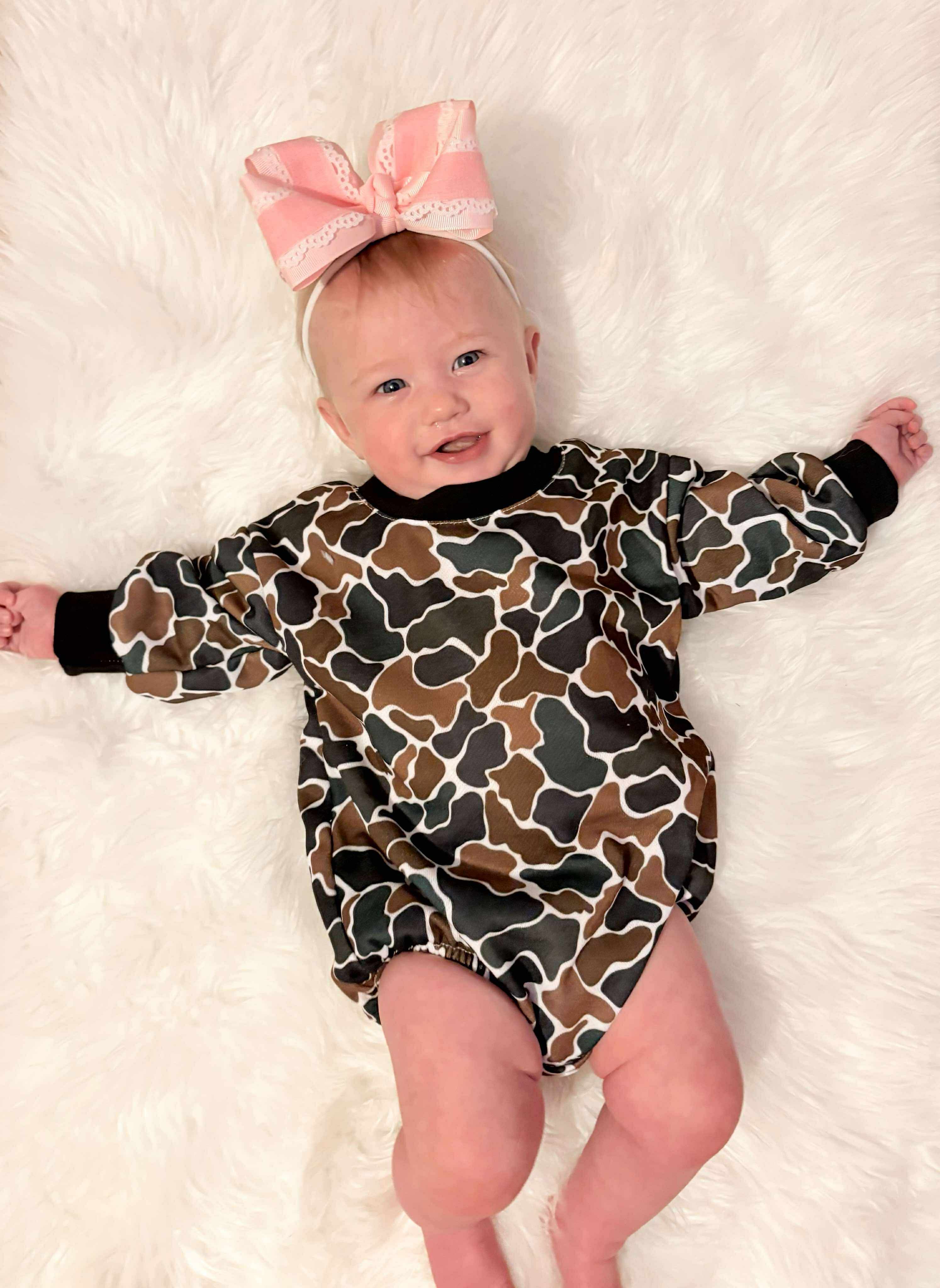 Camo Bubble Romper