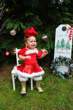 Load image into Gallery viewer, Santa Baby Skirted Romper
