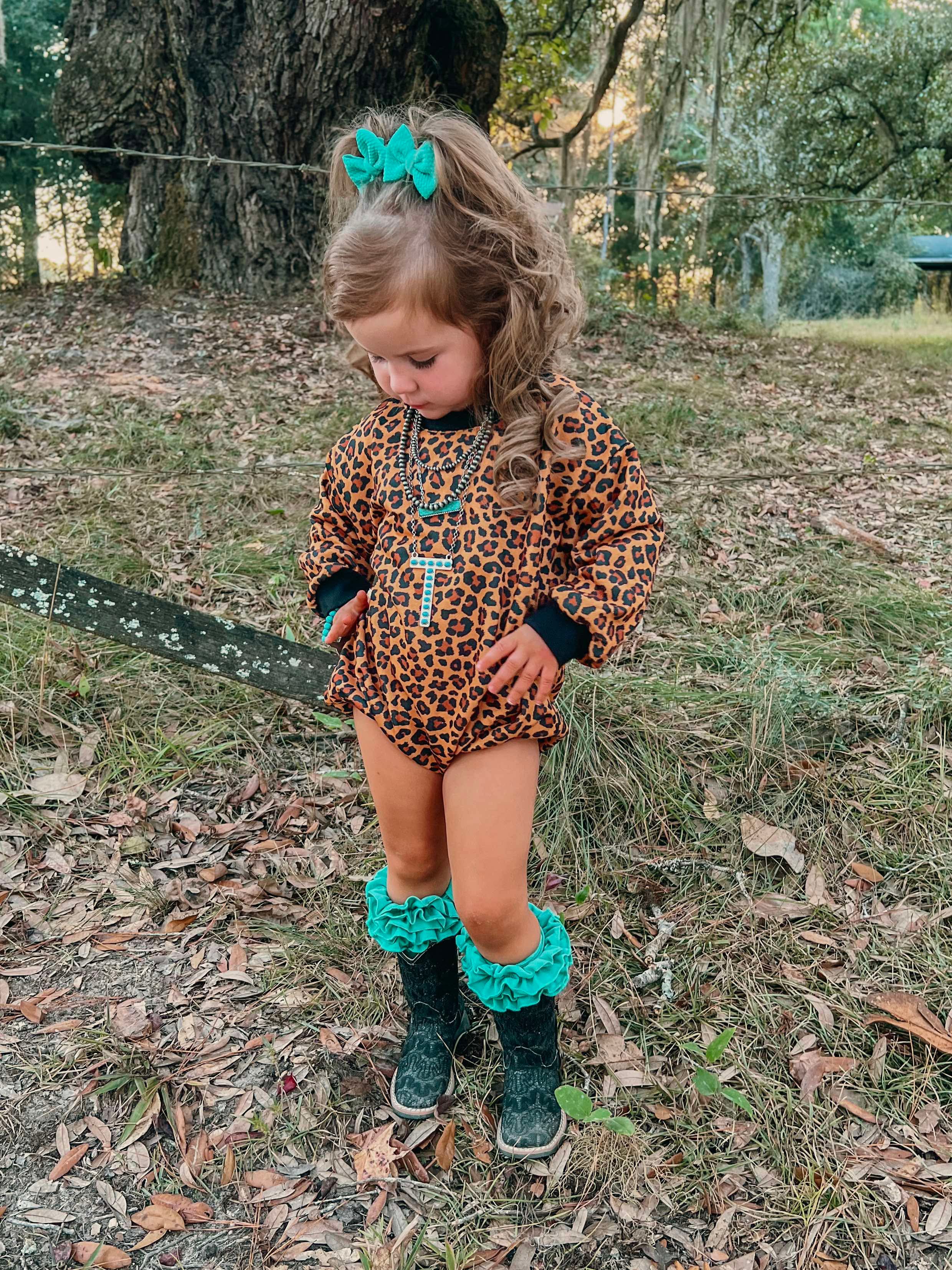 Cheetah Bubble Romper
