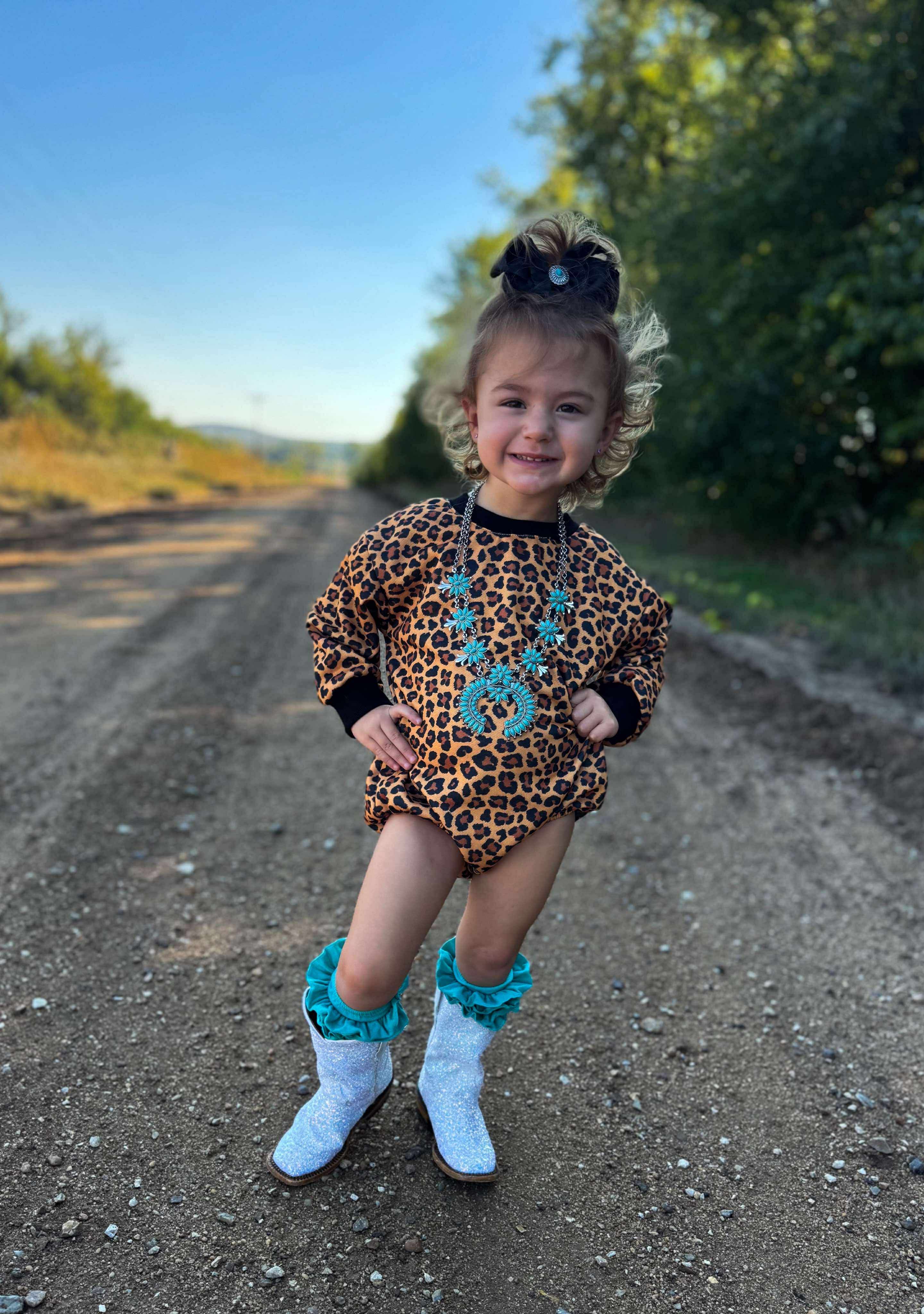 Cheetah Bubble Romper