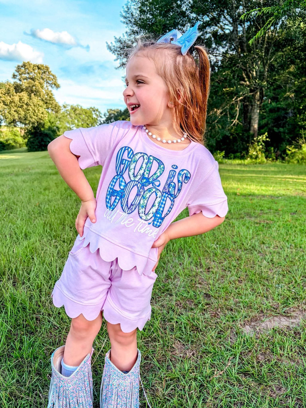 God is Good Scalloped Set