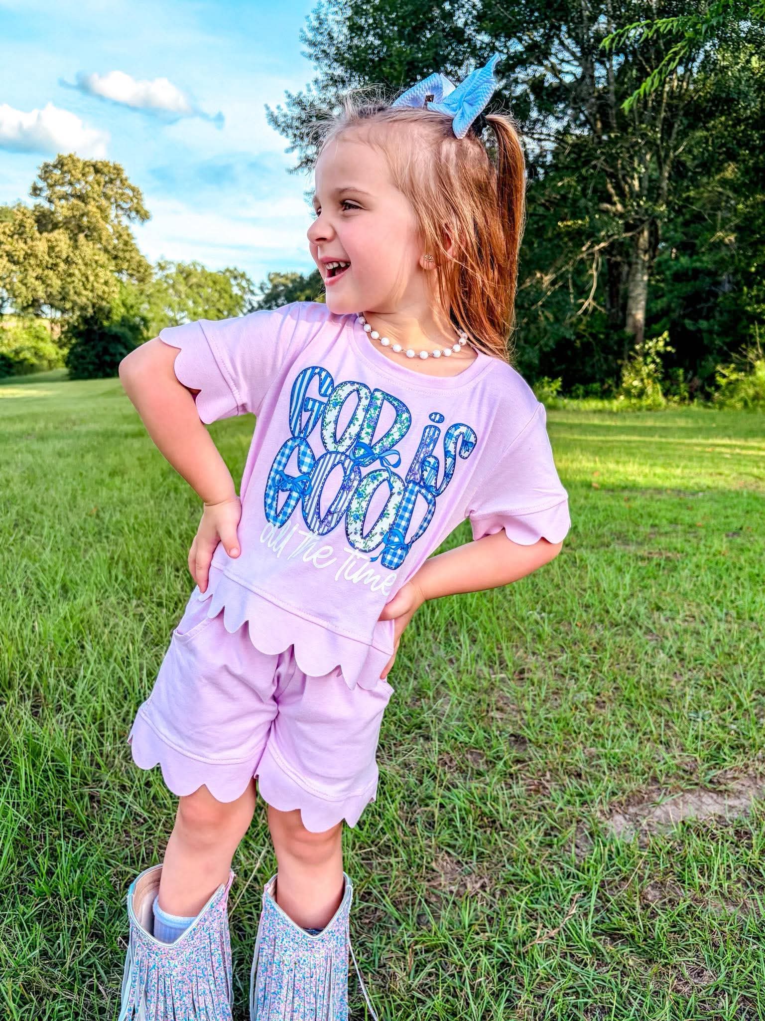 God is Good Scalloped Set