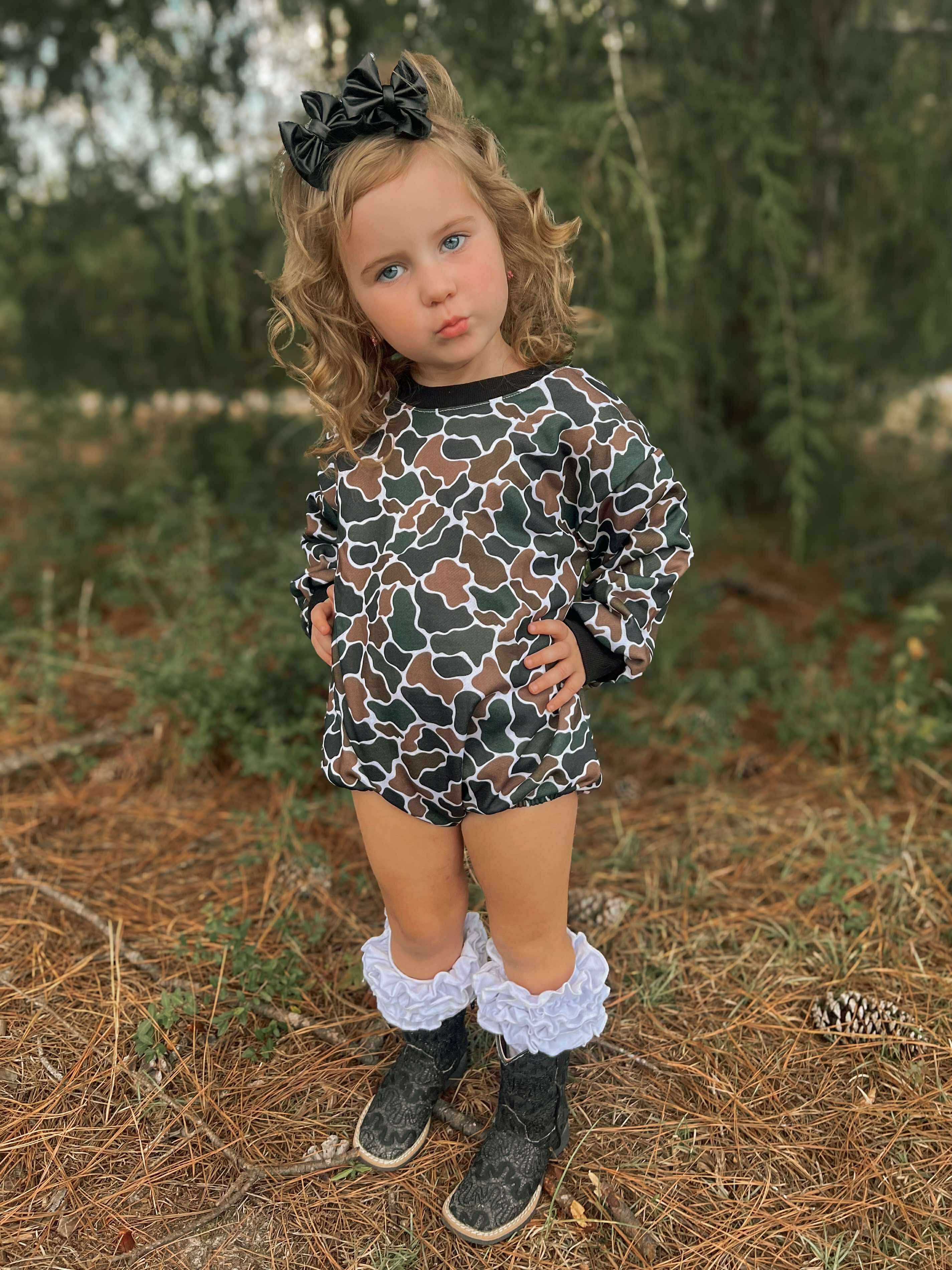 Camo Bubble Romper