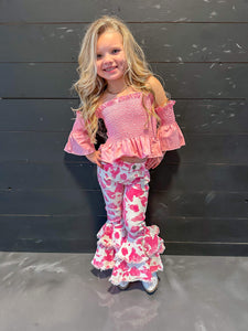 Pink Cow Print Rodeo Queen Jeans