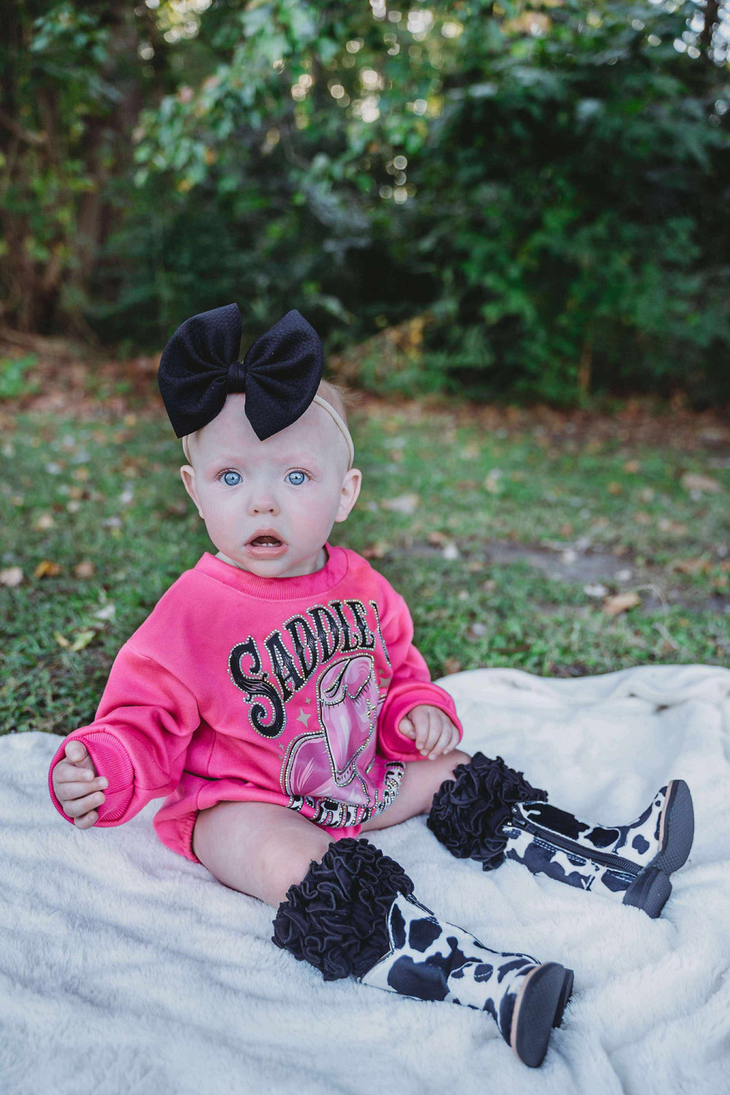 Saddle Up Cowgirl Bubble Romper