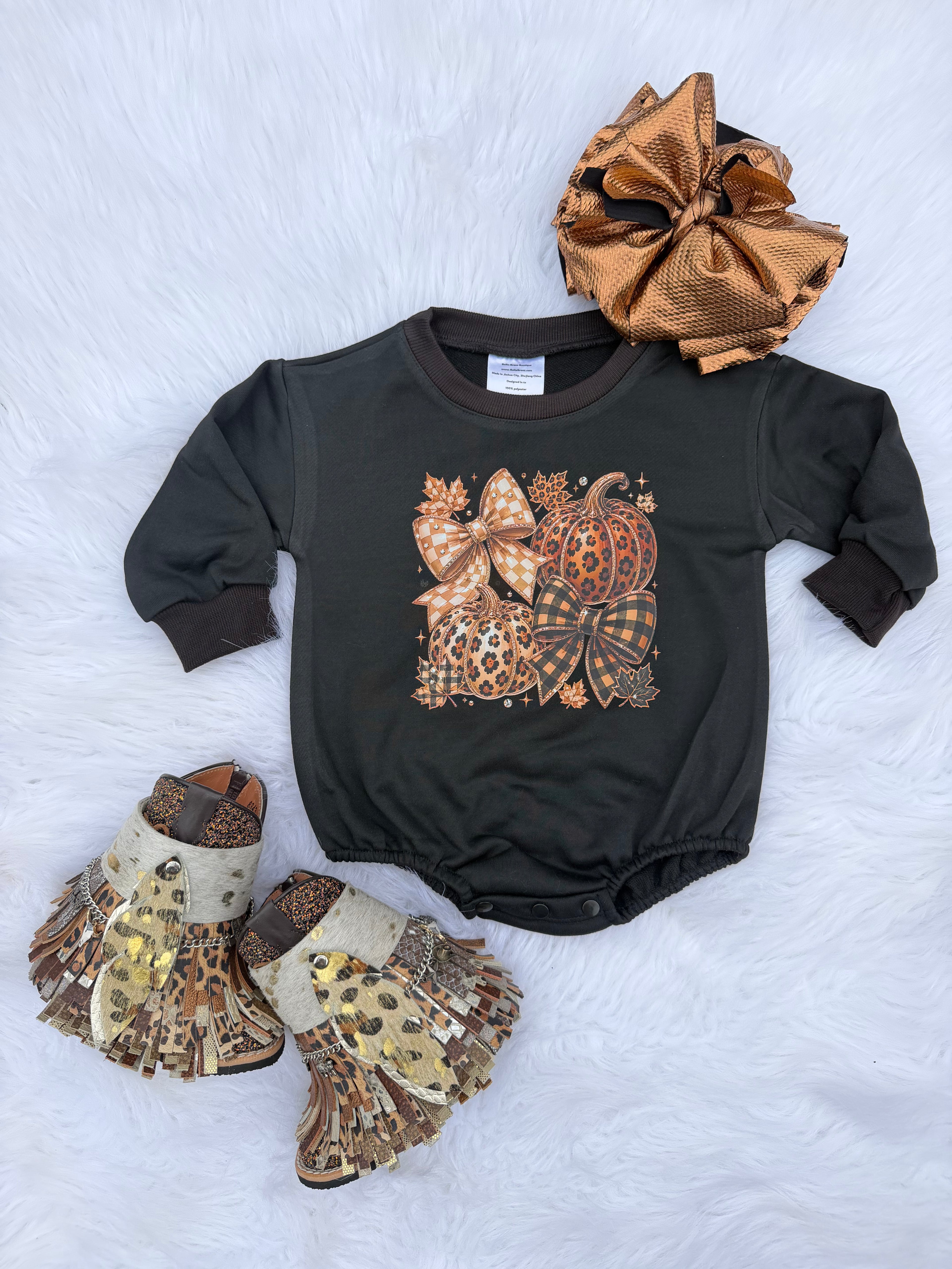 Pumpkin Spice & Everything Nice Bubble Romper
