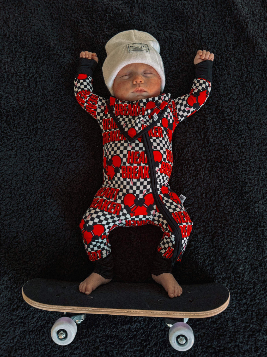 Checkered Heart Breaker Bamboo Sleeper (FINAL SALE)