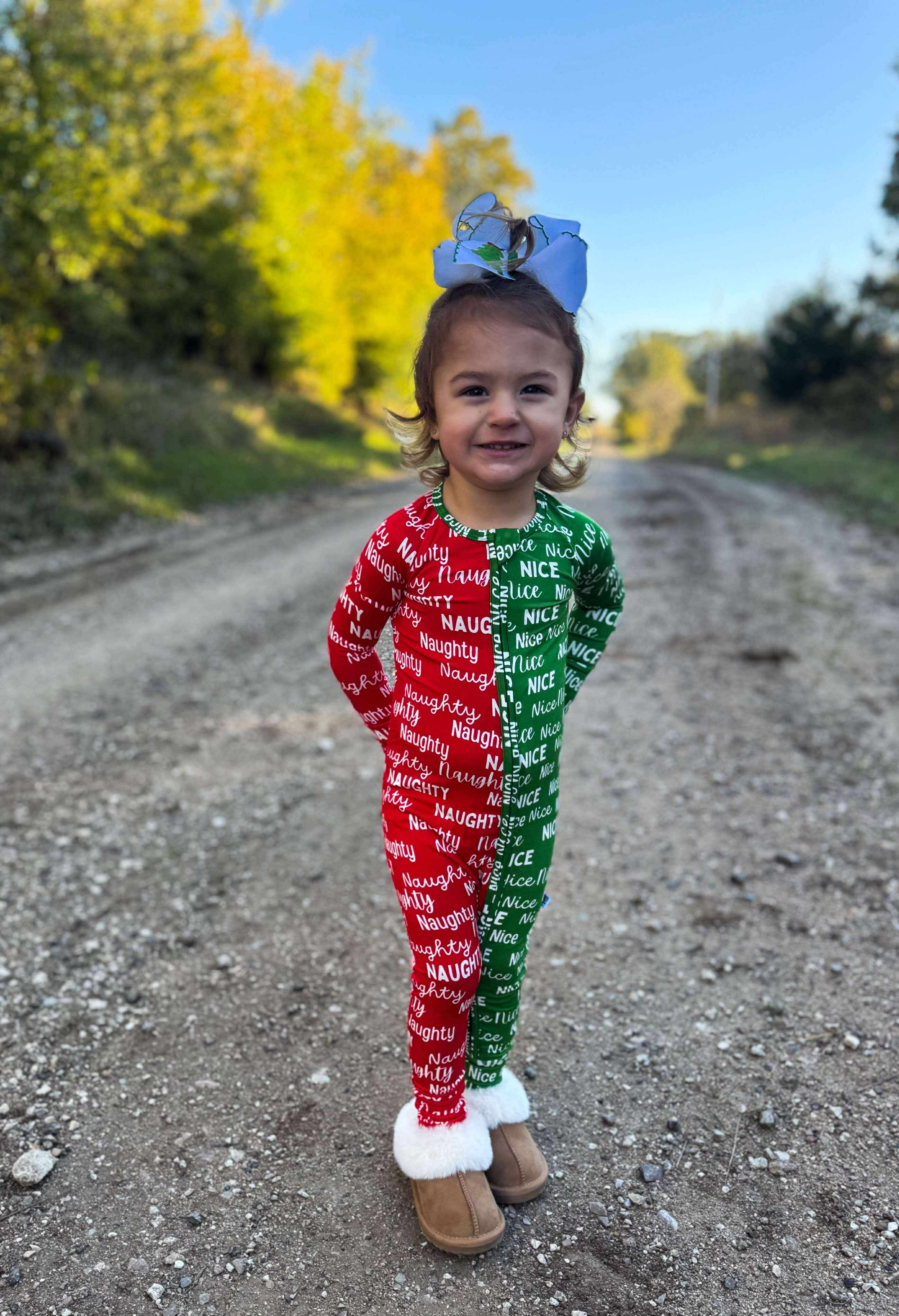 Naughty or Nice Bamboo Sleeper (FINAL SALE)