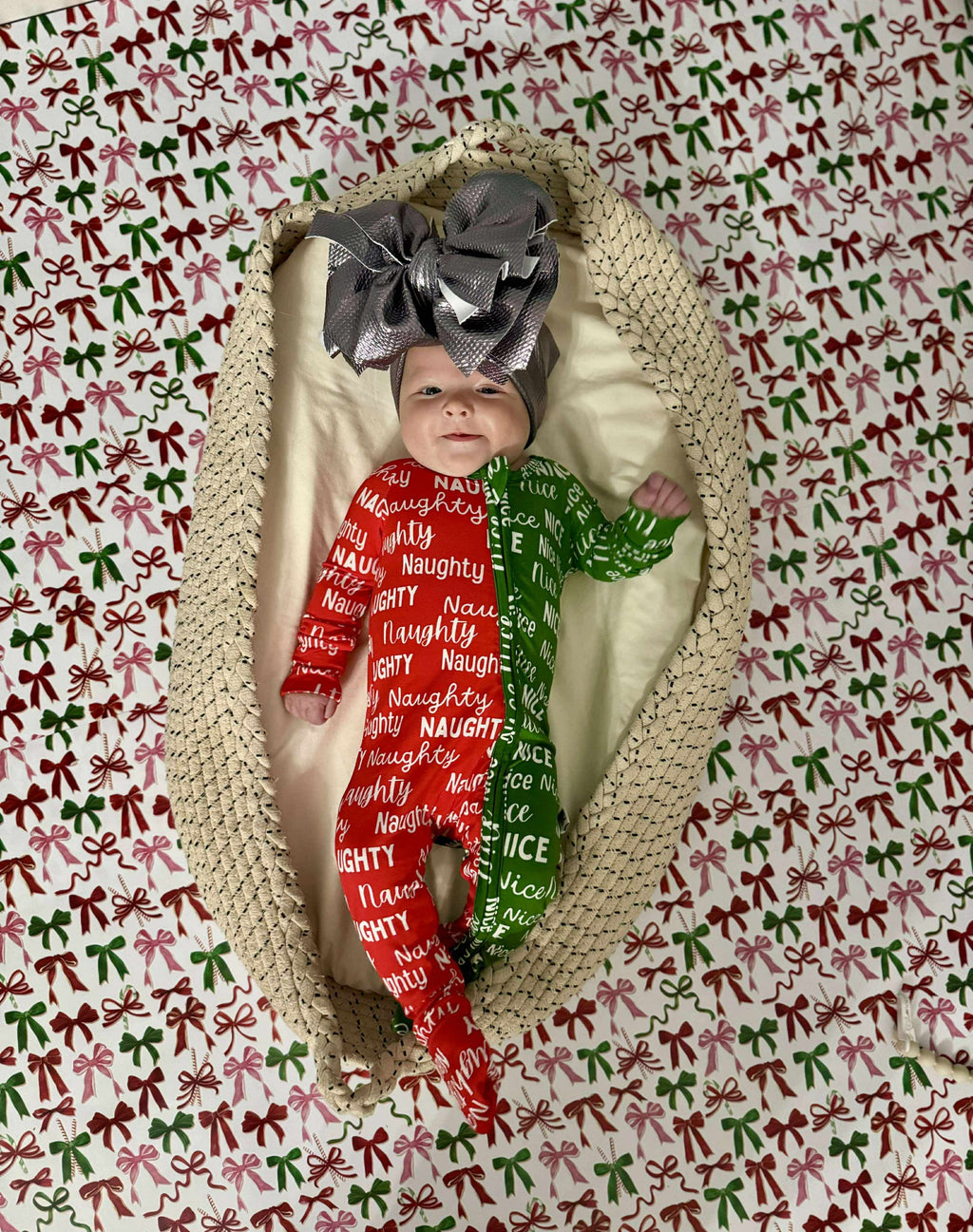 Naughty or Nice Bamboo Sleeper (FINAL SALE)