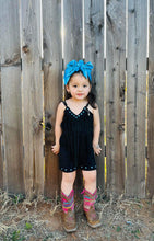 Load image into Gallery viewer, Studded Fringe Rompers (2 colors)
