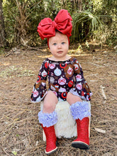 Load image into Gallery viewer, Cowgirl Christmas Bell Sleeve Leo/Top
