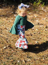 Load image into Gallery viewer, Coquette Christmas Double Bell Bottoms
