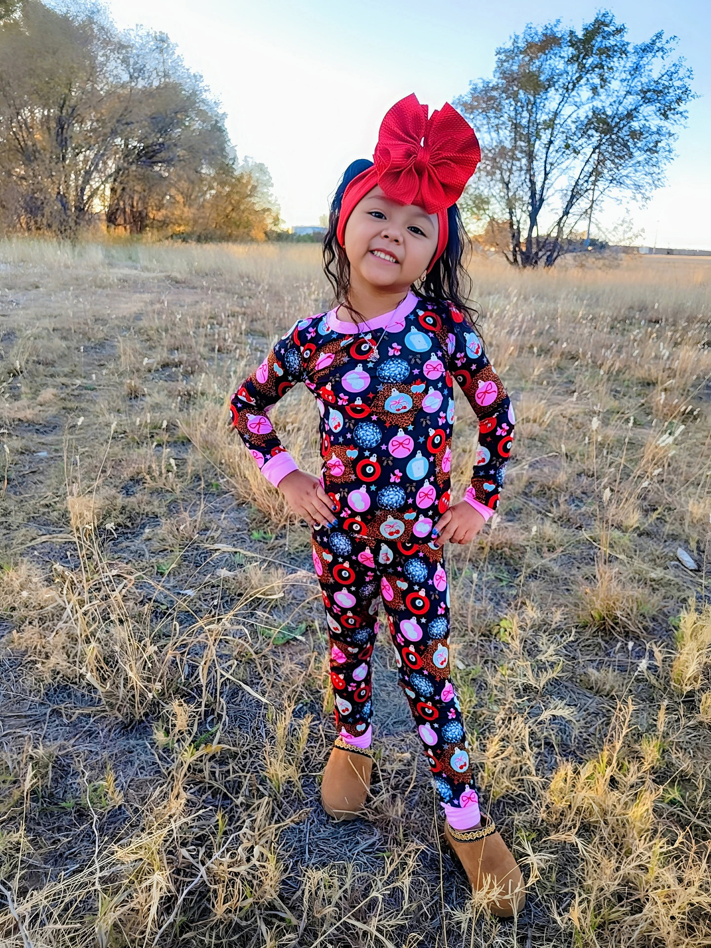 Cowgirl Christmas Bamboo Set (FINAL SALE)