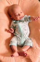 Load image into Gallery viewer, Blue Bunnies Bamboo Shortie Romper
