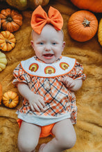 Load image into Gallery viewer, Orange Plaid Diaper Set (#11) (FINAL SALE)
