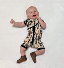 Load image into Gallery viewer, Western Easter Bamboo Shortie Romper
