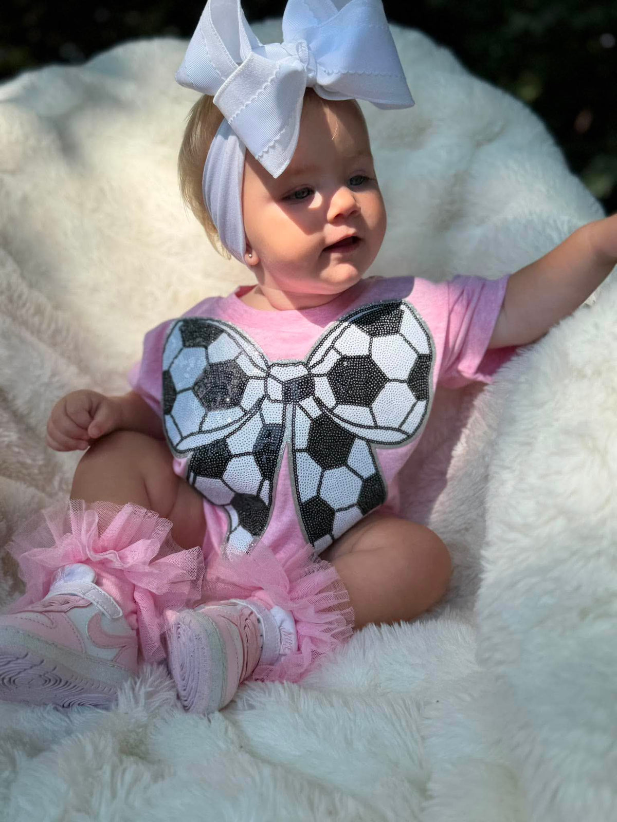 Soccer Bow Bubble Romper (4 options)