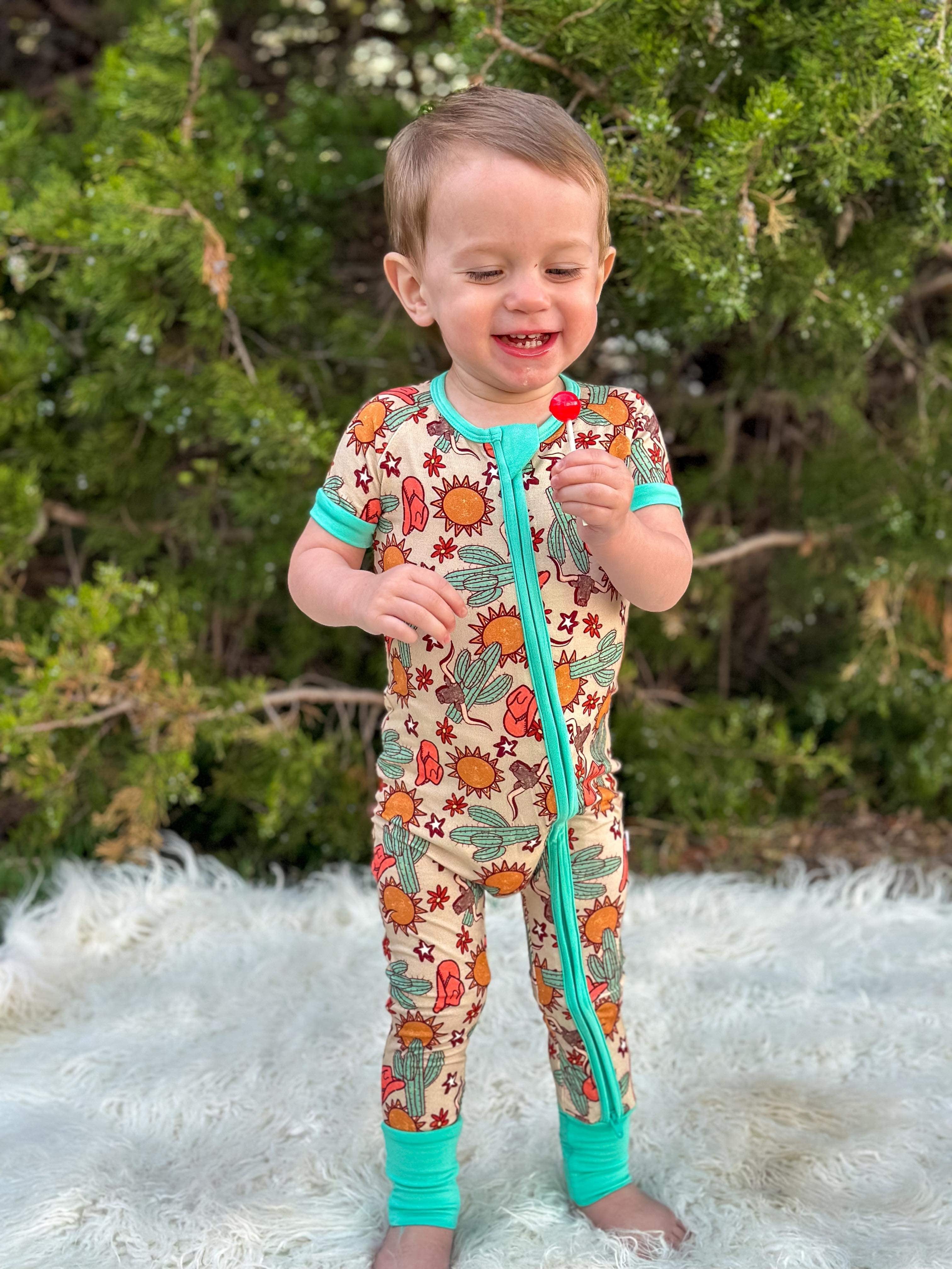 Wild West Short Sleeve Bamboo Sleeper (FINAL SALE)