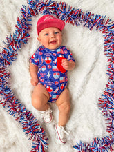 Load image into Gallery viewer, Patriotic Dude Bubble Romper
