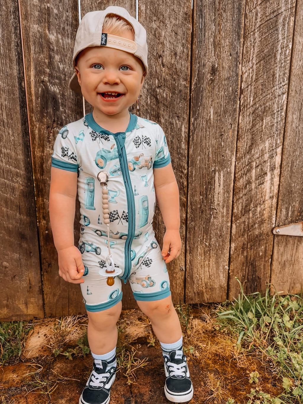 Need For Speed Bamboo Shortie Romper (FINAL SALE)