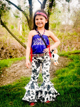 Load image into Gallery viewer, Black Cow Print Rodeo Queen Jeans
