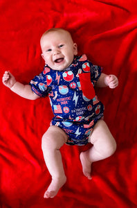 Patriotic Dude Bubble Romper