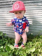 Load image into Gallery viewer, Patriotic Dude Bubble Romper
