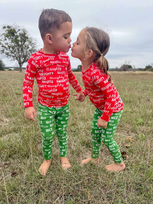 12/18 Months Naughty or Nice Bamboo Set (FINAL SALE)