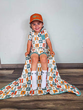 Load image into Gallery viewer, Wild West Checkers Bamboo Short Set
