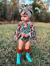 Load image into Gallery viewer, The World Needs More Cowboys Bell Sleeve Leo/Top
