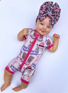 Let’s Go Girls Bamboo Shortie Romper