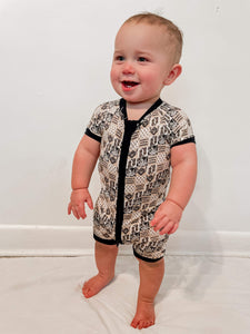 Daddy's Little Cowboy Bamboo Shortie Romper (FINAL SALE)