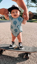 Blue Smiles Bamboo Romper (FINAL SALE)