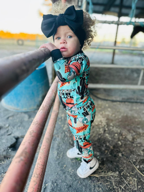 6T Cow Print is the New Black Bamboo Set (FINAL SALE)