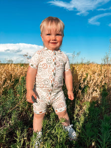 Rad Smiles Bamboo Shortie Romper