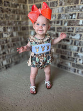 Load image into Gallery viewer, Camo Deer Smocked Bubble Romper
