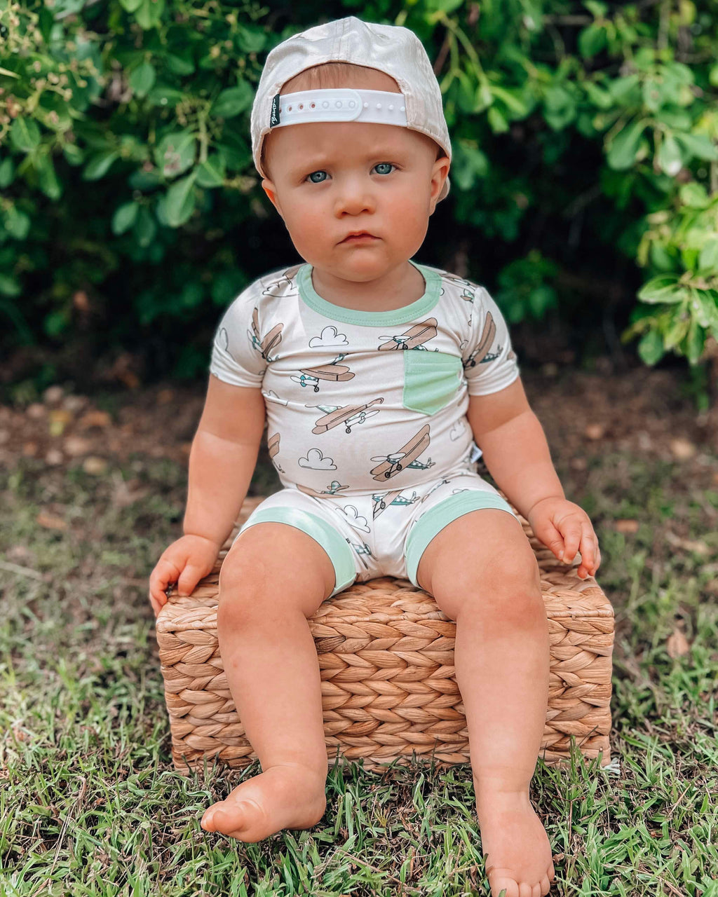 Airplane Bamboo Short Set (FINAL SALE)