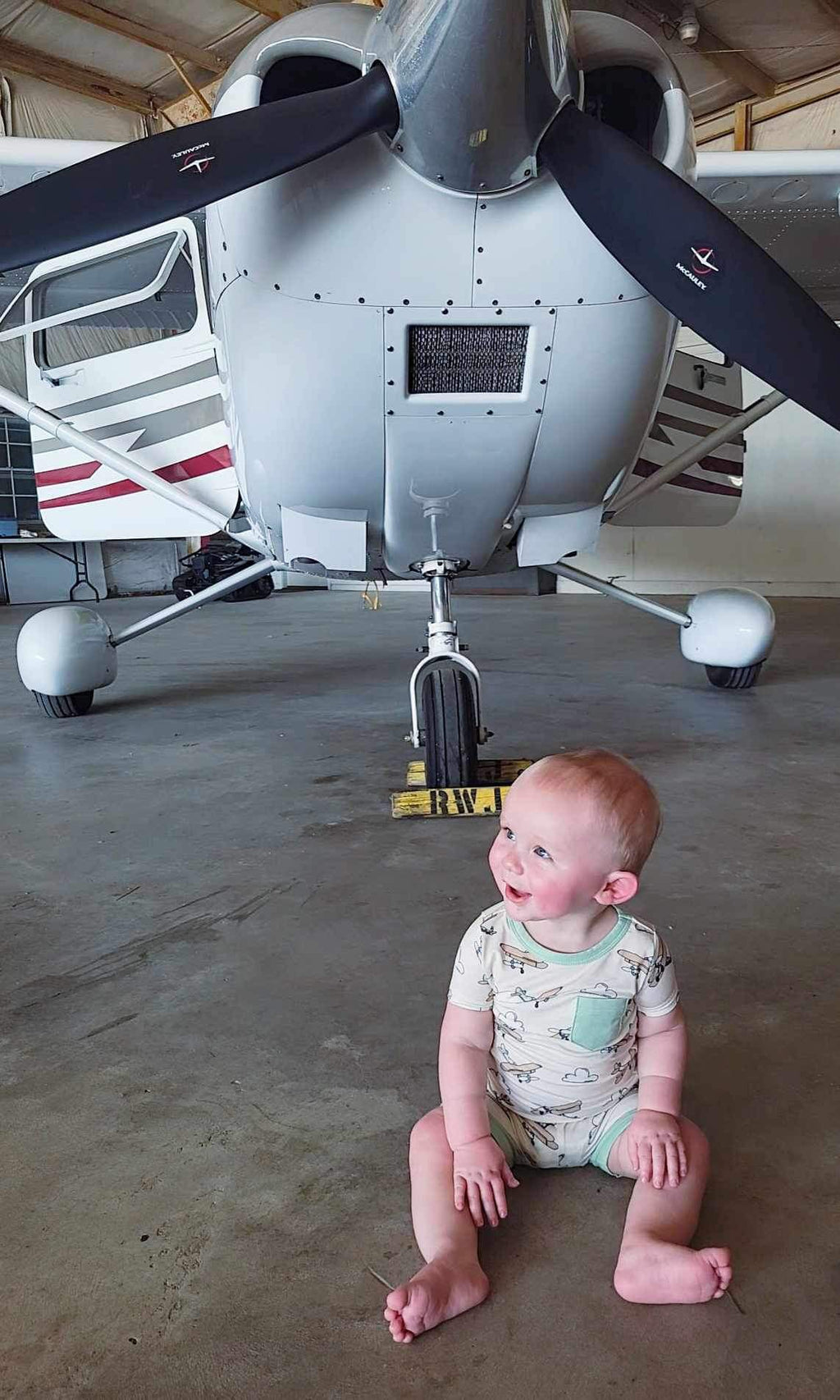 Airplane Bamboo Short Set (FINAL SALE)