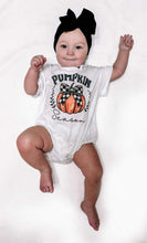 Load image into Gallery viewer, Pumpkin Season Oversized T-shirt Romper - white (FINAL SALE)
