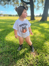 Load image into Gallery viewer, Pumpkin Season Oversized T-shirt Romper - white (FINAL SALE)
