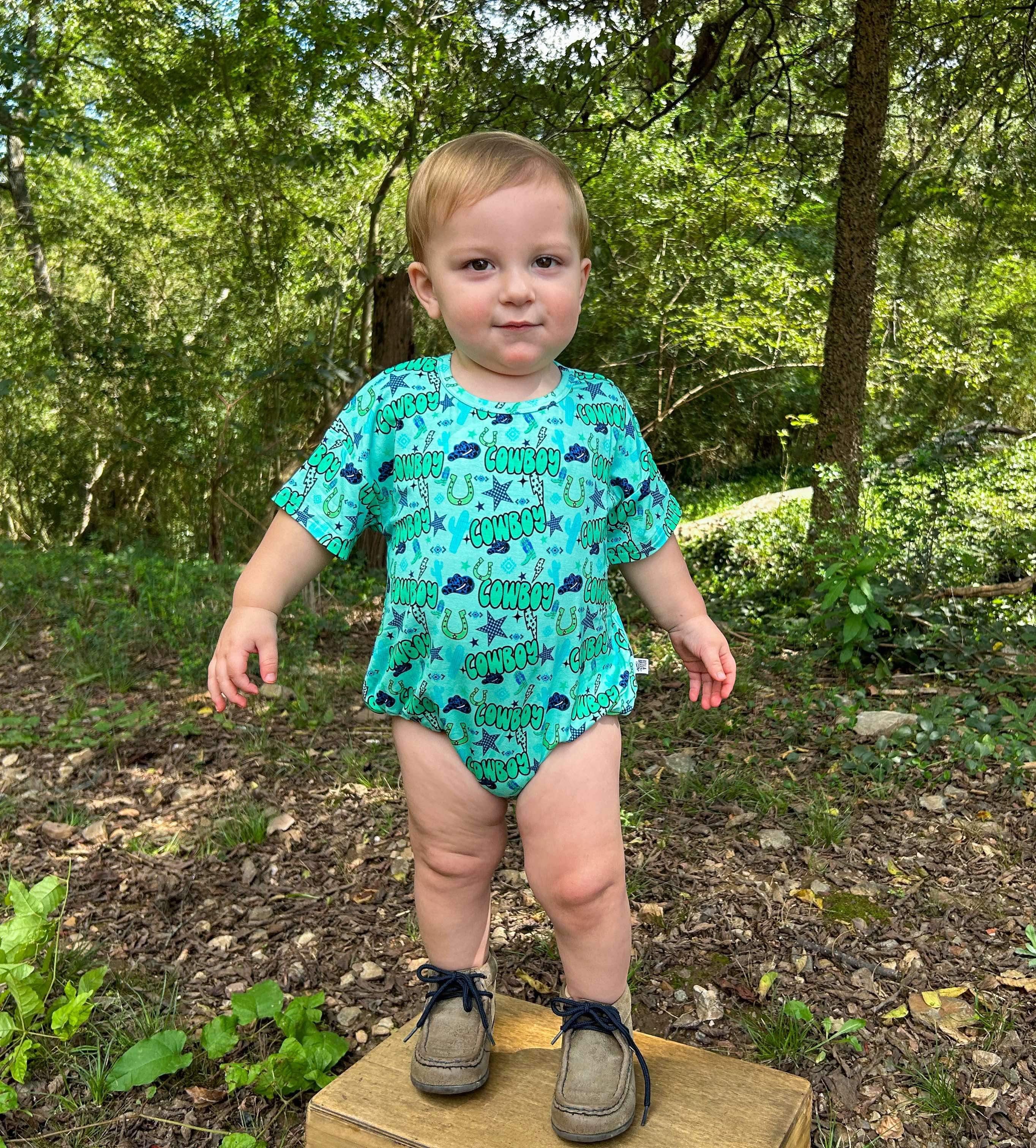 Neon Cowboy Oversized Bamboo Romper (FINAL SALE)