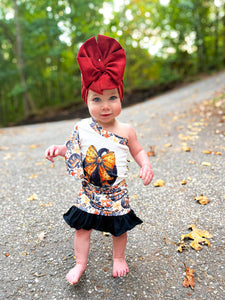 Coquette Bows & Pumpkins Skort