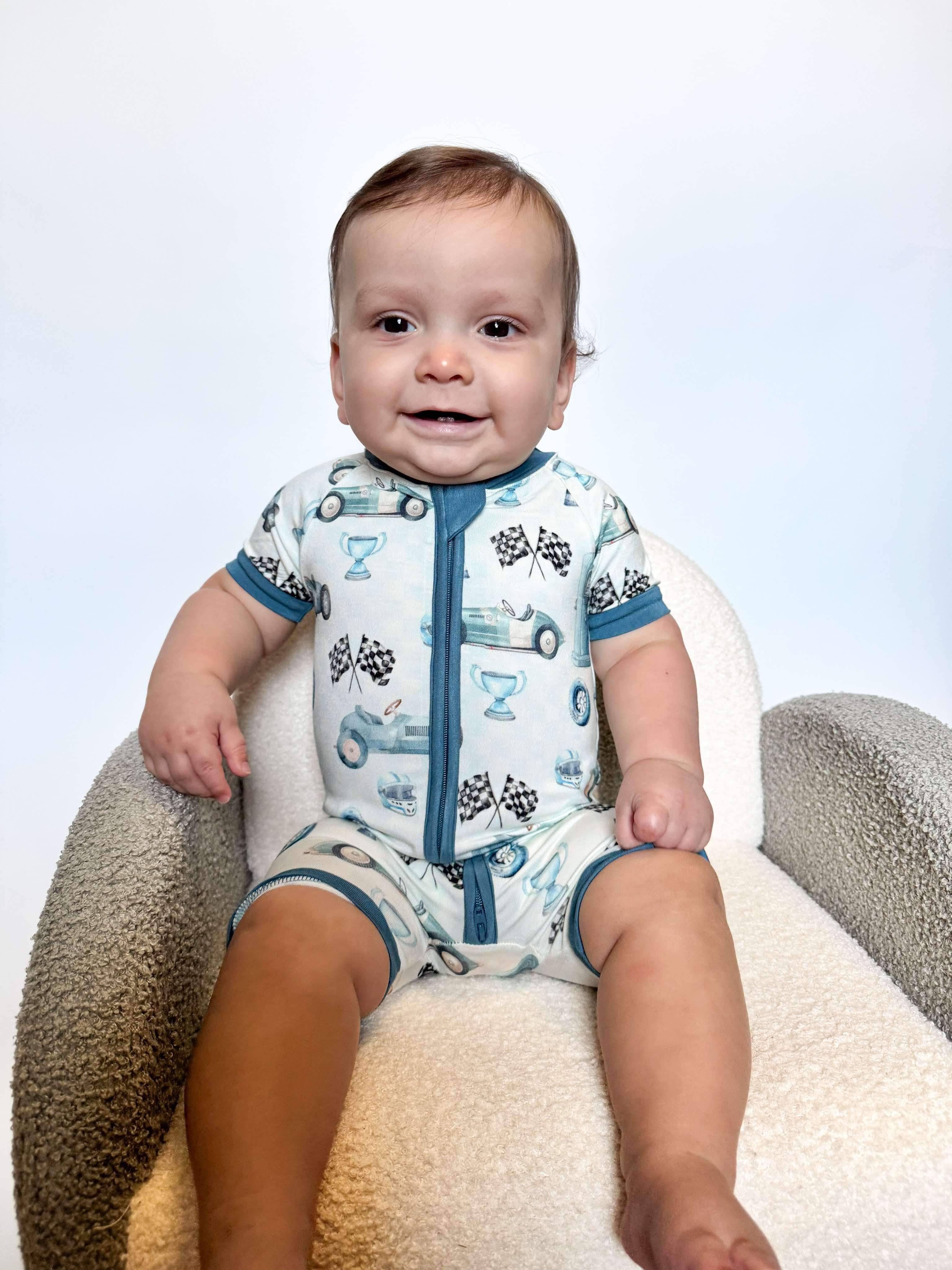 Need For Speed Bamboo Shortie Romper (FINAL SALE)