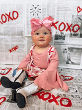 Load image into Gallery viewer, Cherry checkered suspender skirt
